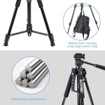 Zomei T120 Mobile & DSLR Tripod-Professional Series (Without Mobile Holder) - Image 2