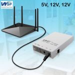 WGP mini UPS for Router ONU UPS- Backup up to 8 Hours (5V, 12V, 12V Output) - Black Color - Image 2